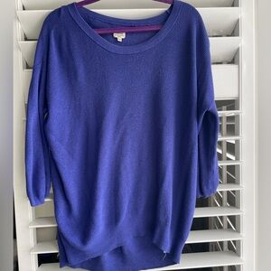Wilfred Cobalt Blue Cotton / Silk / Cashmere Sweater